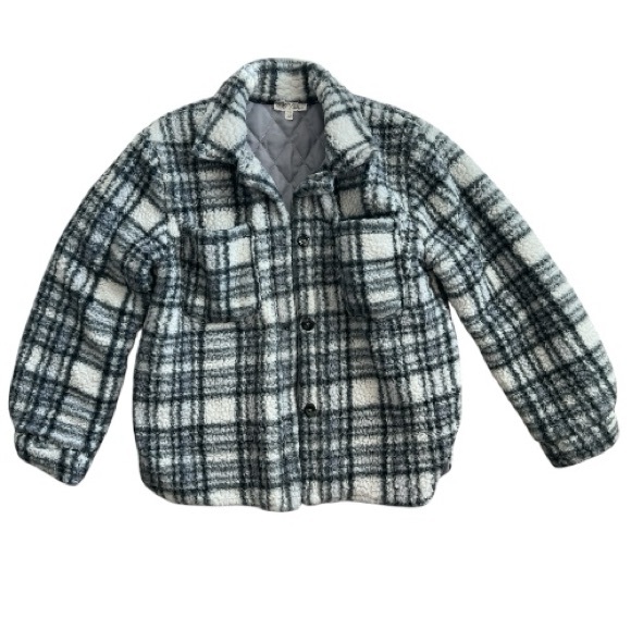 Wild Daisy Plaid Kids Jacket Size XL (16/18) EUC